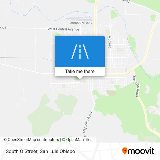 South O Street map
