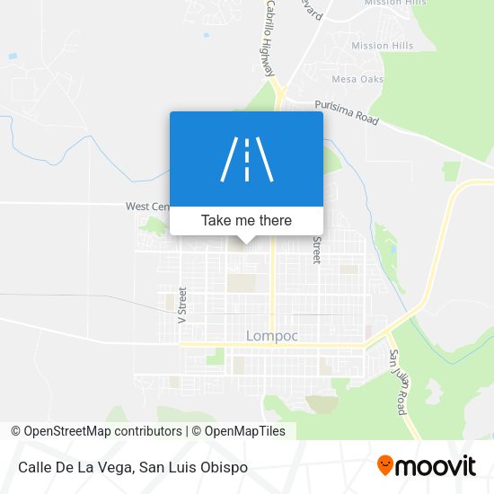 Calle De La Vega map