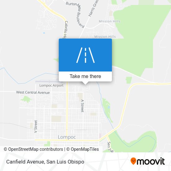 Canfield Avenue map