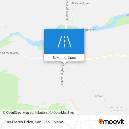 Las Flores Drive map