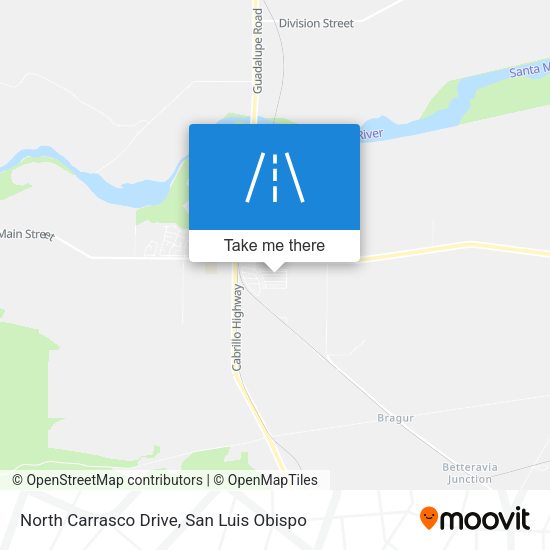 North Carrasco Drive map