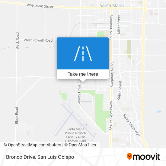 Bronco Drive map