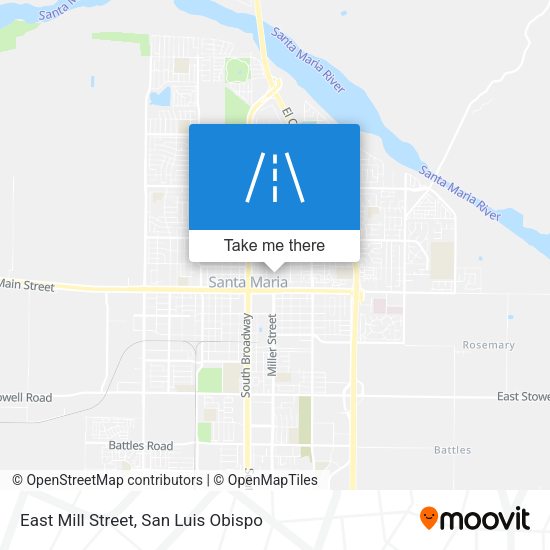 East Mill Street map