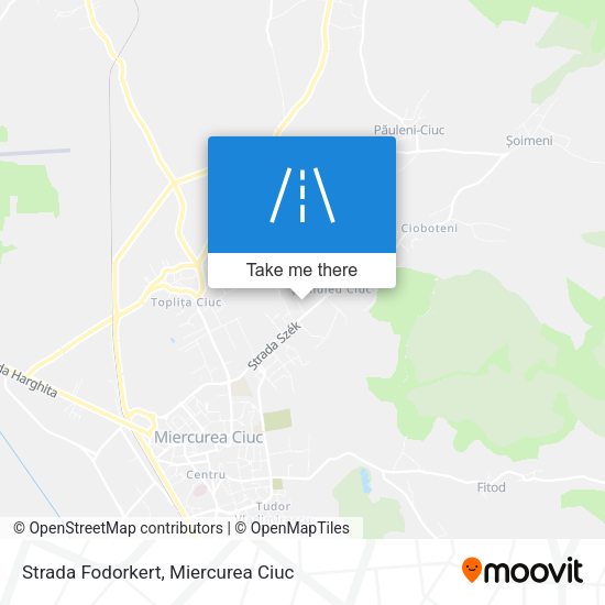 Strada Fodorkert map