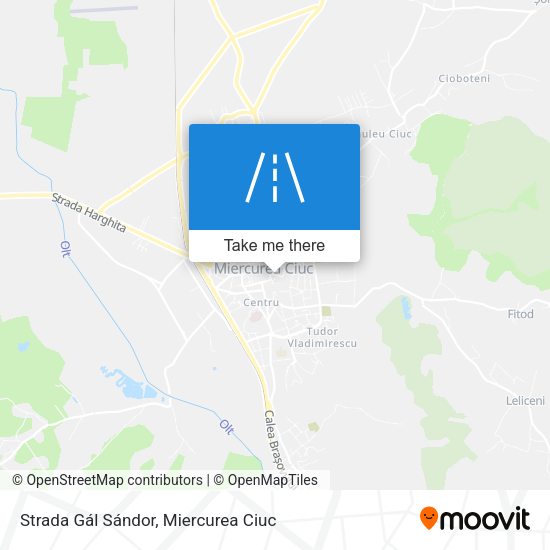 Strada Gál Sándor map