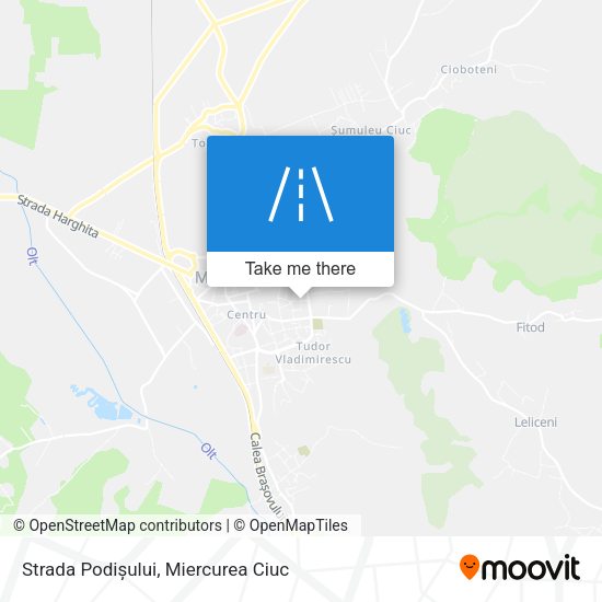 Strada Podișului map
