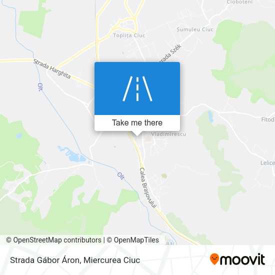 Strada Gábor Áron map