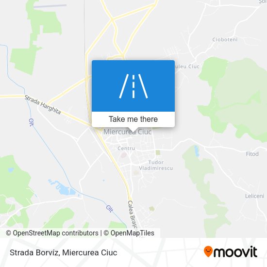 Strada Borvíz map