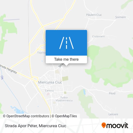 Strada Apor Péter map