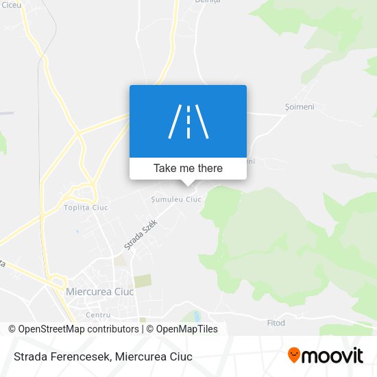 Strada Ferencesek map