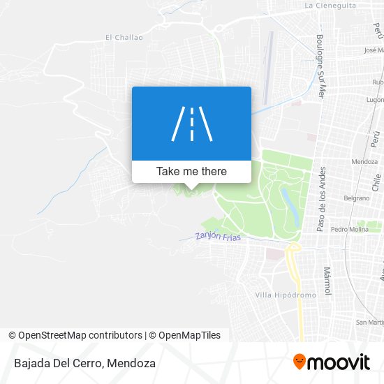 Bajada Del Cerro map