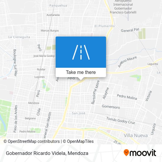 Mapa de Gobernador Ricardo Videla