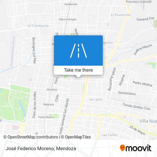 José Federico Moreno map