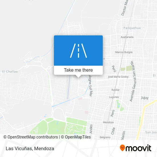 Las Vicuñas map