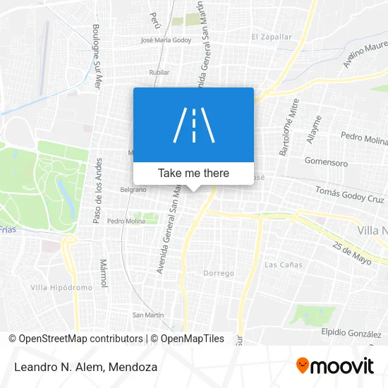 Leandro N. Alem map
