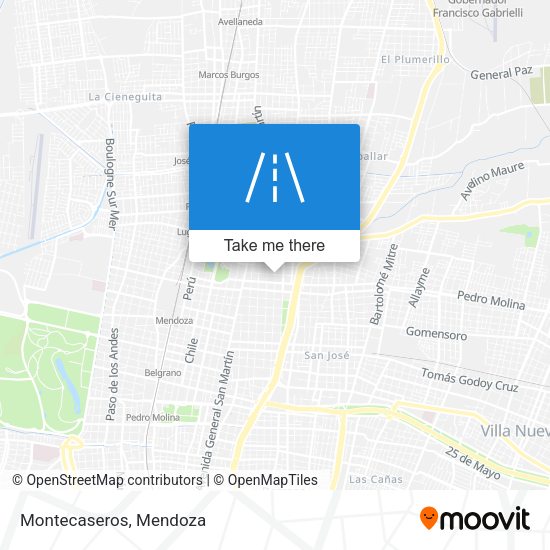 Mapa de Montecaseros