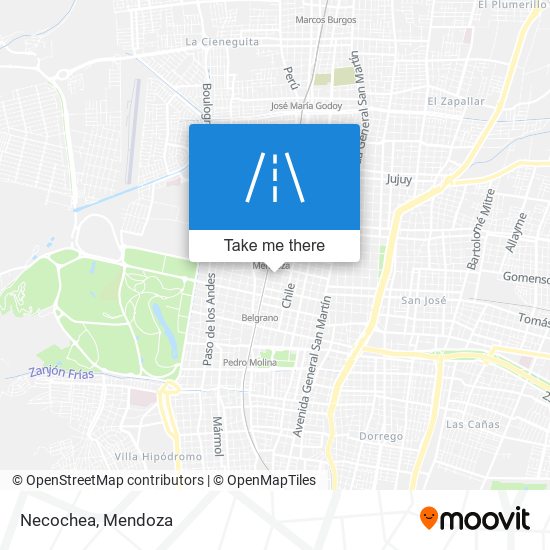 Necochea map