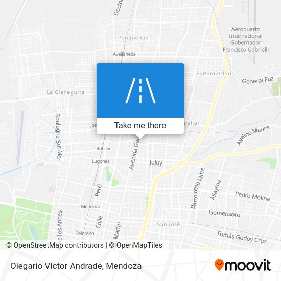 Olegario Víctor Andrade map
