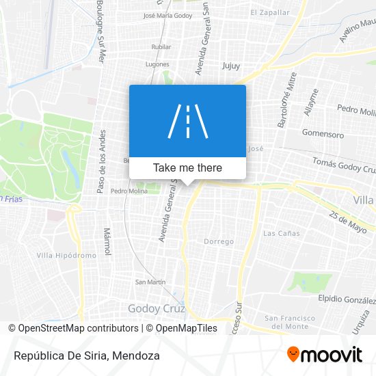 República De Siria map