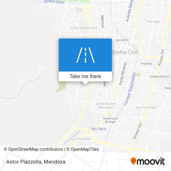 Mapa de Astor Piazzolla