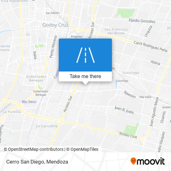 Cerro San Diego map