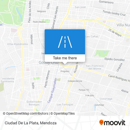 Ciudad De La Plata map