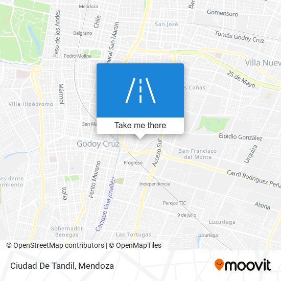Ciudad De Tandil map