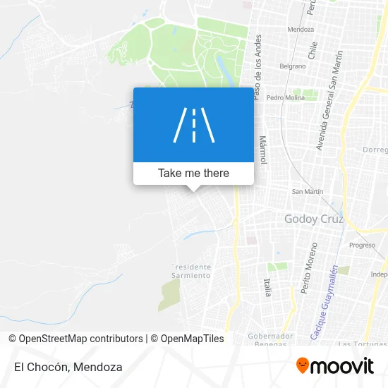 El Chocón map