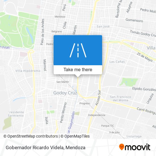 Gobernador Ricardo Videla map