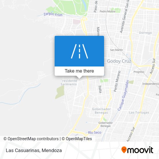 Las Casuarinas map