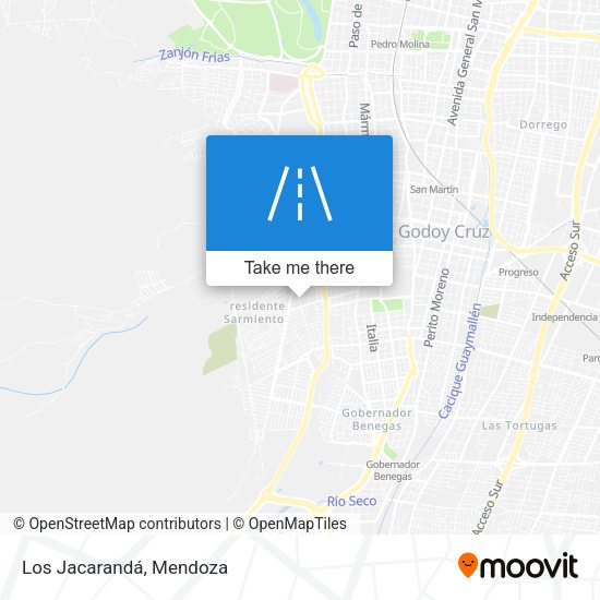 Mapa de Los Jacarandá