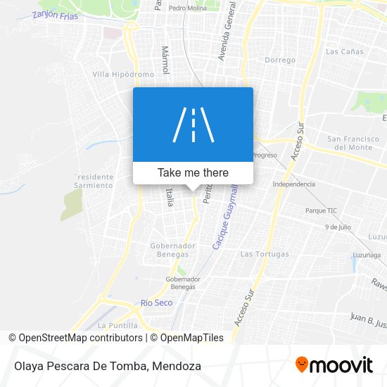 Olaya Pescara De Tomba map