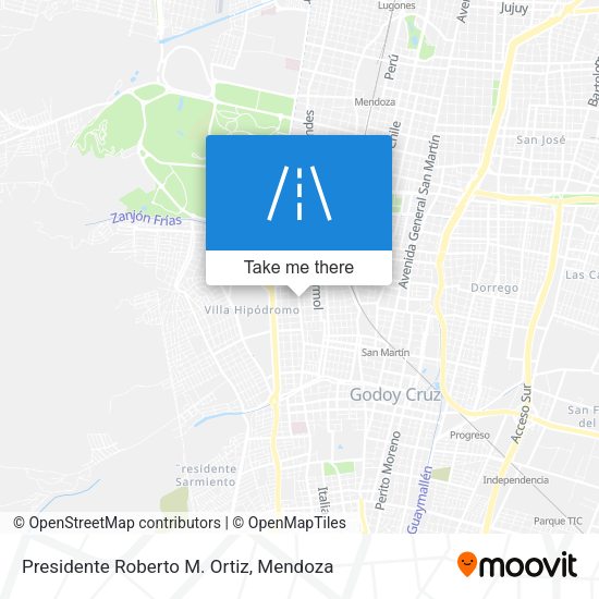 Presidente Roberto M. Ortiz map