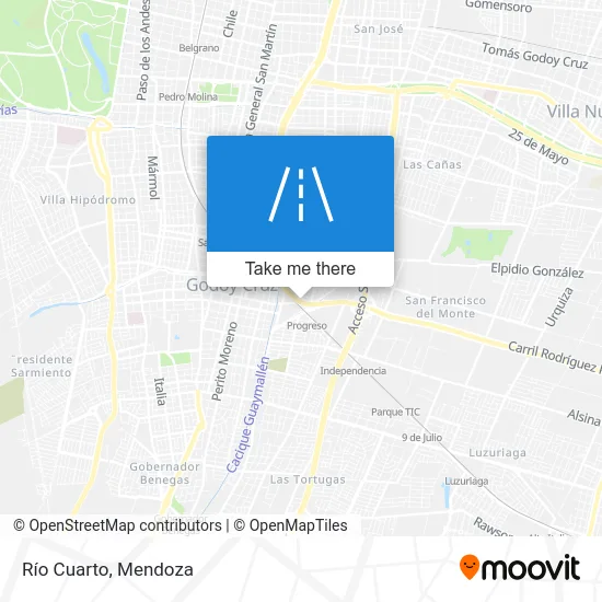 Río Cuarto map