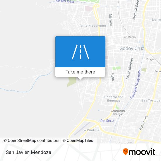 Mapa de San Javier