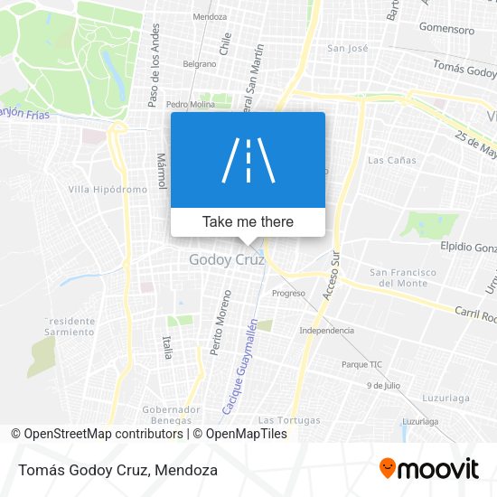 Mapa de Tomás Godoy Cruz