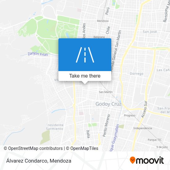 Mapa de Álvarez Condarco