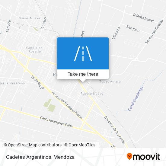Cadetes Argentinos map