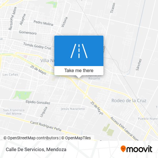 Calle De Servicios map