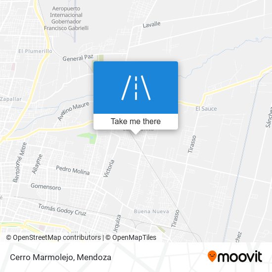 Cerro Marmolejo map
