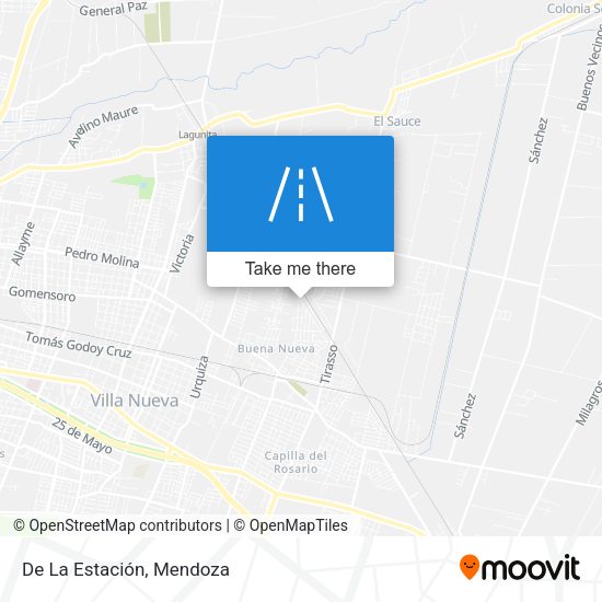 De La Estación map