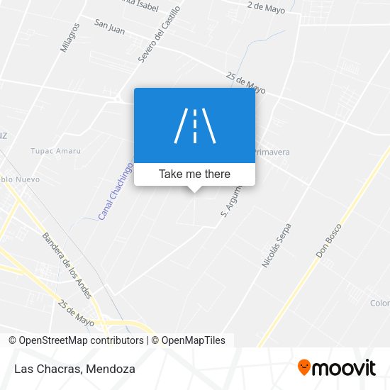 Mapa de Las Chacras
