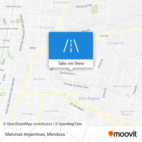 Mapa de Malvinas Argentinas