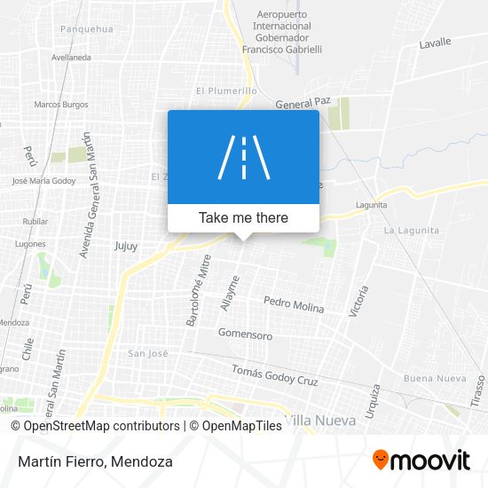 Mapa de Martín Fierro