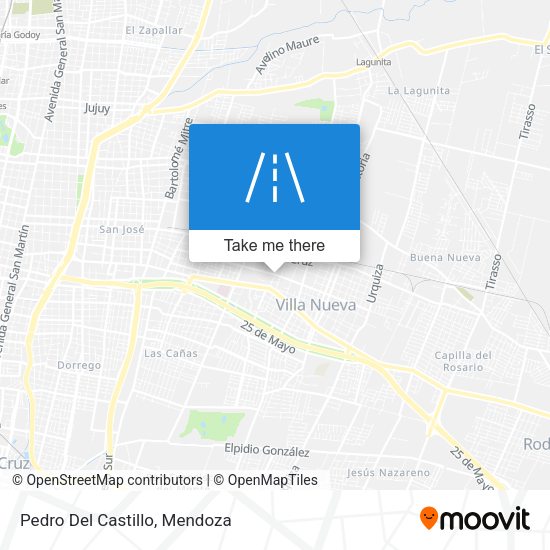 Mapa de Pedro Del Castillo