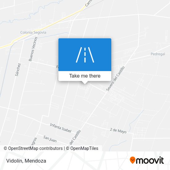 Vidolín map