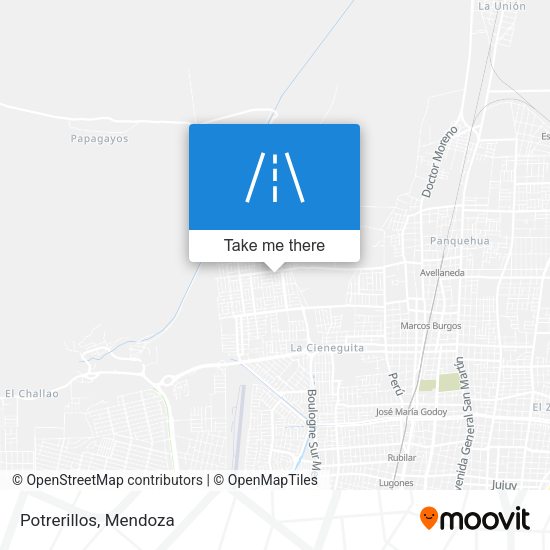 Mapa de Potrerillos
