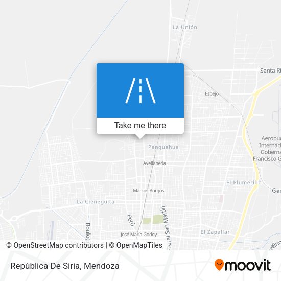 Mapa de República De Siria