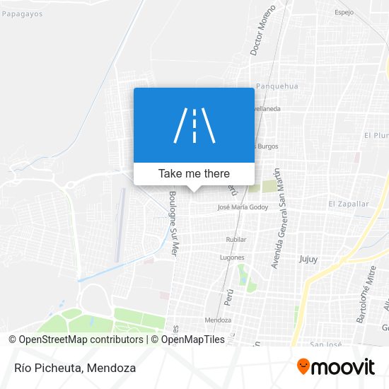 Mapa de Río Picheuta