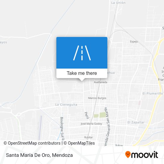 Santa María De Oro map